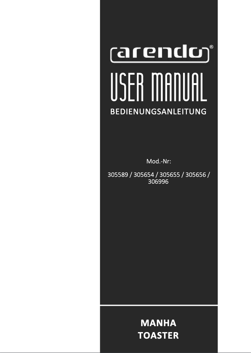 Page 1 de la notice Manuel utilisateur Arendo Manha 306996