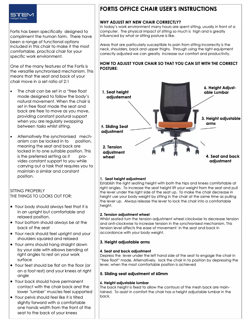 Página 1 del manual Manual de usuario Stem Fortis 3500