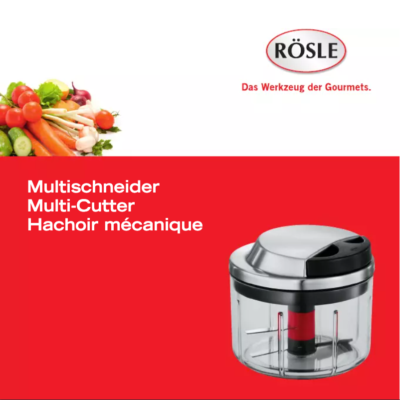 Page 1 de la notice Manuel utilisateur Rösle 16272