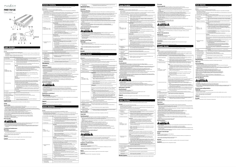 Page 1 de la notice Manuel utilisateur Nedis PIMS170012E