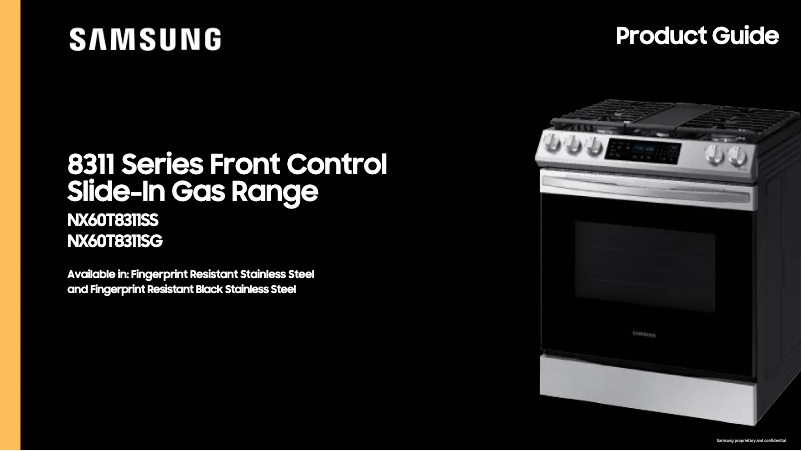 Page n°1 - Brochure Samsung NX60T8311SG