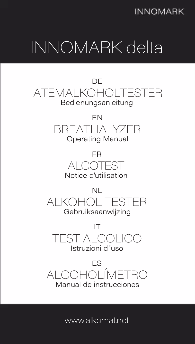 Image de la première page du manuel de l'appareil INNOMARK delta