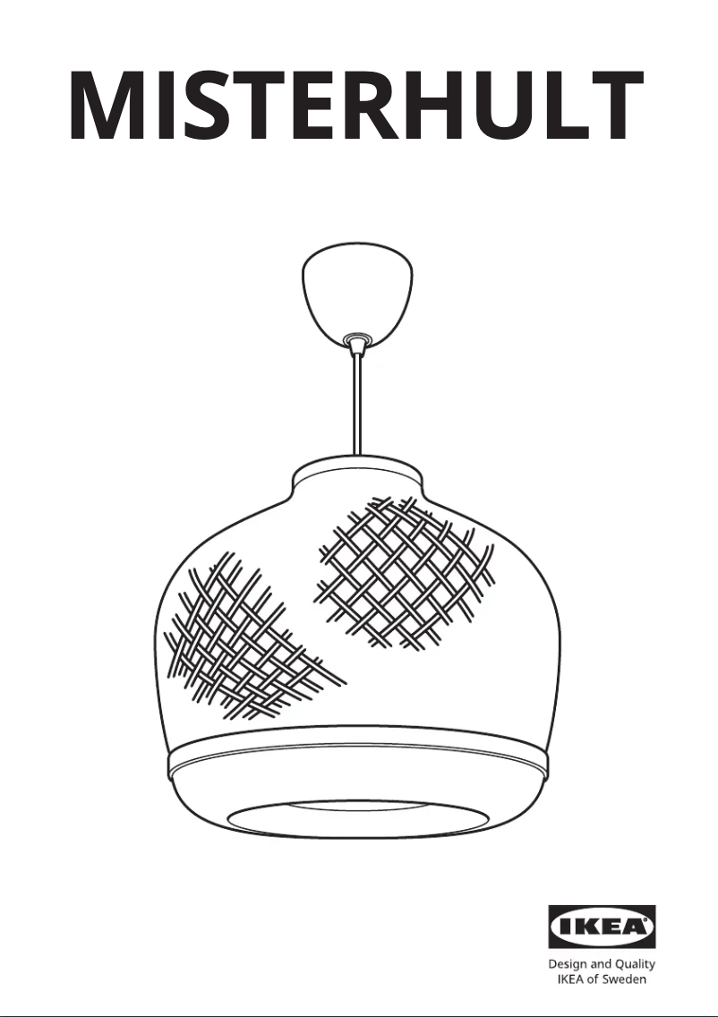 Page 1 de la notice Manuel utilisateur Ikea MISTERHULT 005.367.23
