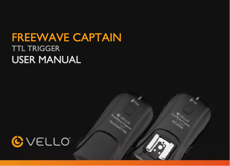Page n°1 - Manuel utilisateur Vello FreeWave Captain