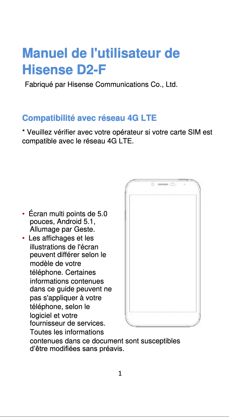 Image de la première page du manuel de l'appareil HS-D2