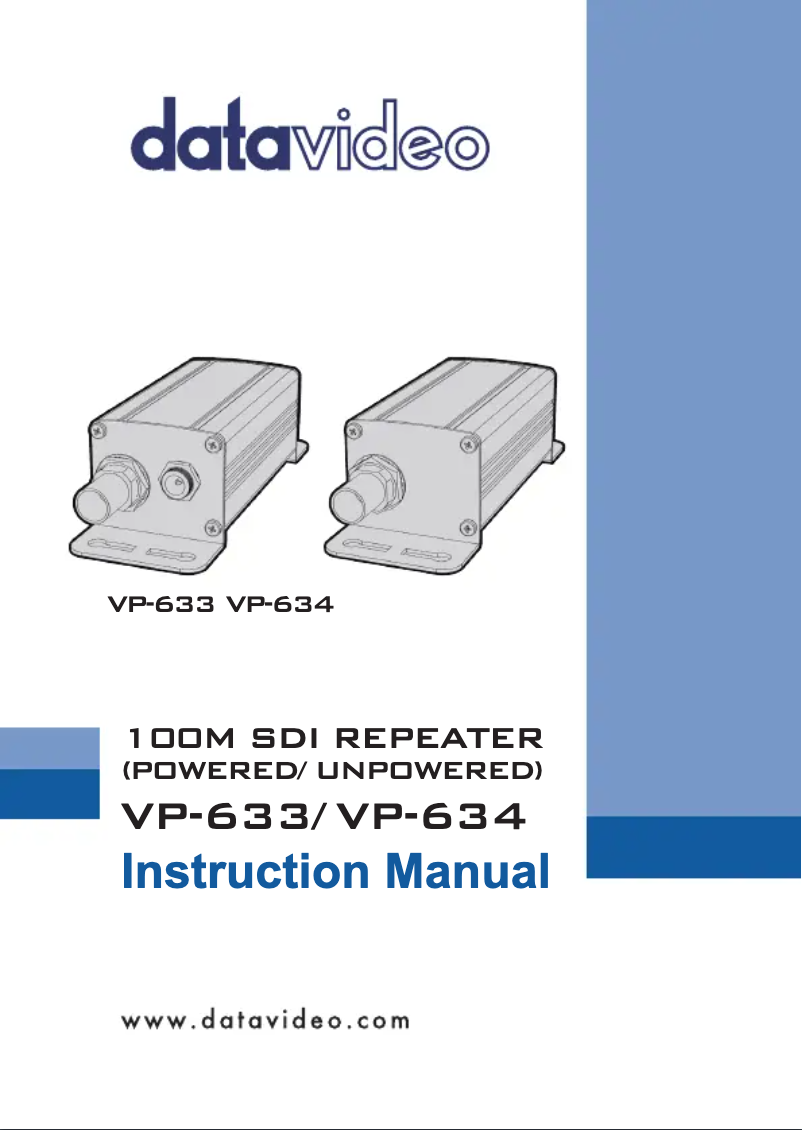 Image de la première page du manuel de l'appareil VP-633