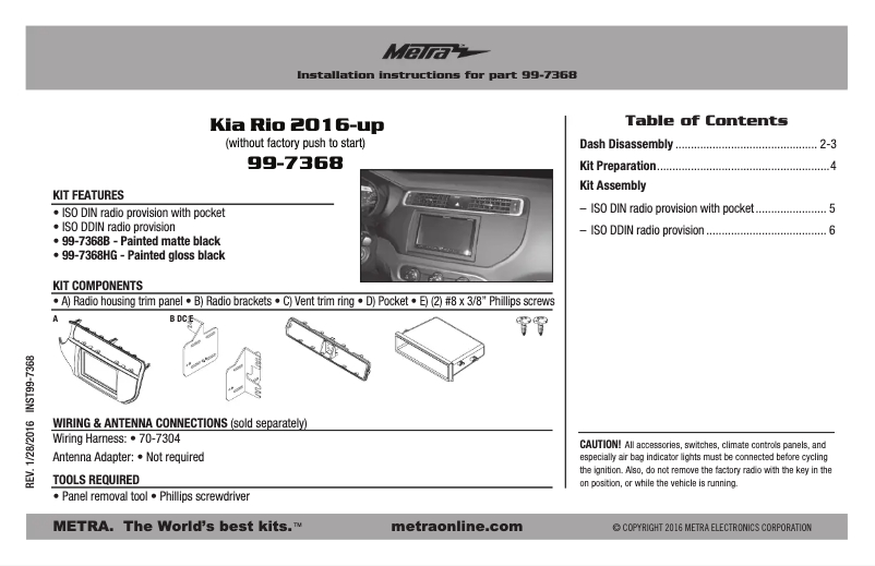 Image de la première page du manuel de l'appareil 99-7367HG