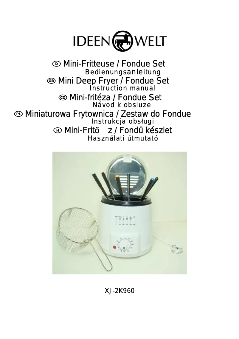 Imagen de la primera página del manual del dispositivo XJ-2K960 mini