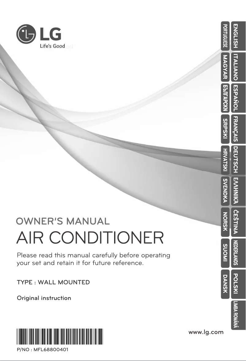 First page image of the manual for ARNU05GSBL4