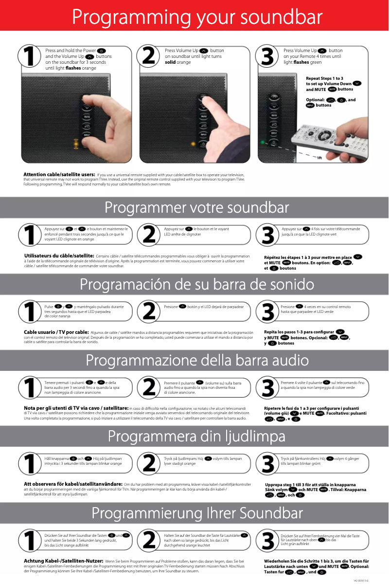 Page 1 de la notice Manuel utilisateur Boston Acoustics TVee Model 30