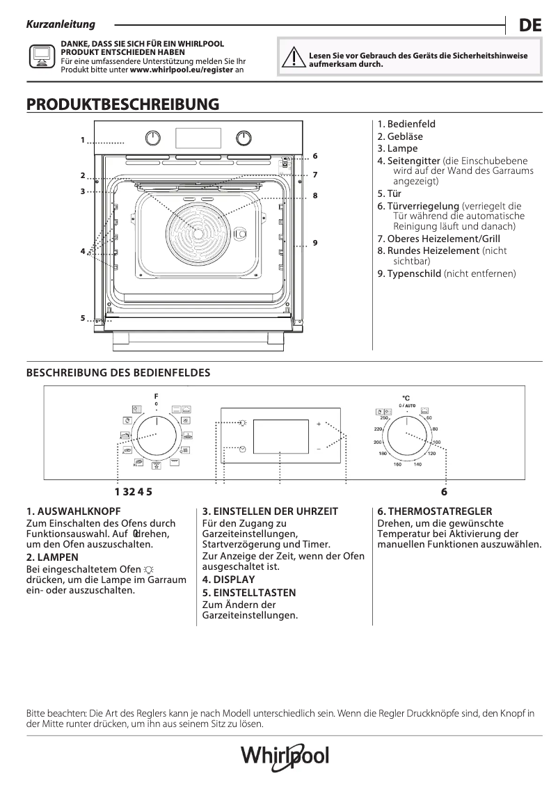 Página 1 del manual Manual de usuario Whirlpool OMR58RR0X