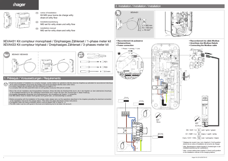 Image de la première page du manuel de l'appareil XEVA433