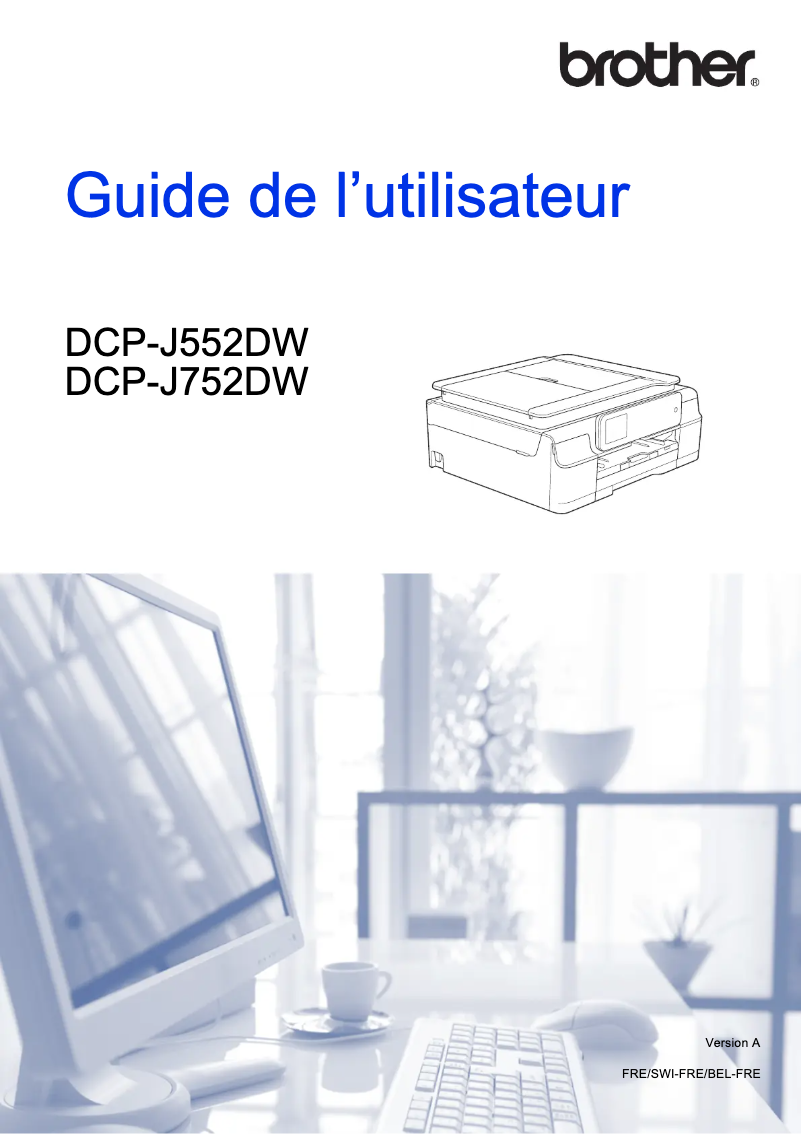 Image de la première page du manuel de l'appareil DCP-J552DW
