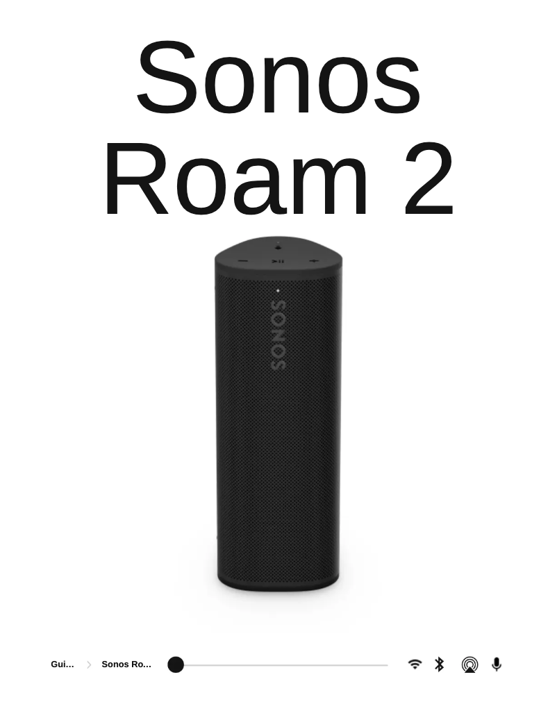 Page n°1 - Manuel utilisateur Sonos Roam 2