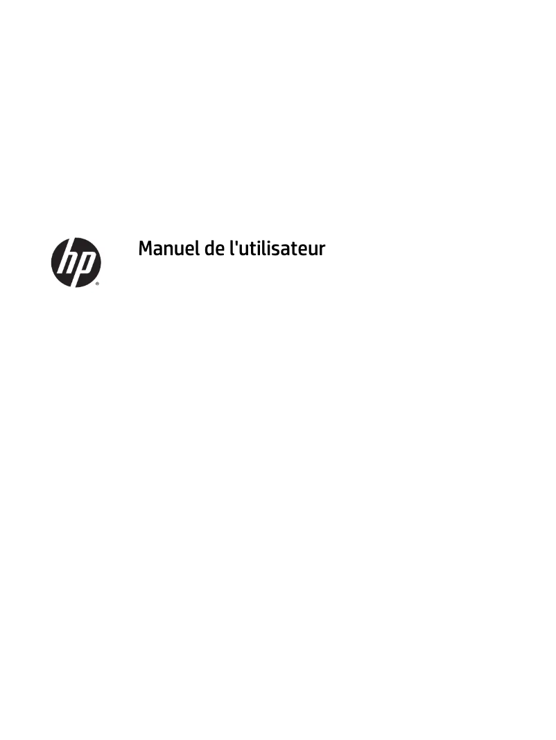Page 1 de la notice Manuel utilisateur HP X2 210 G1