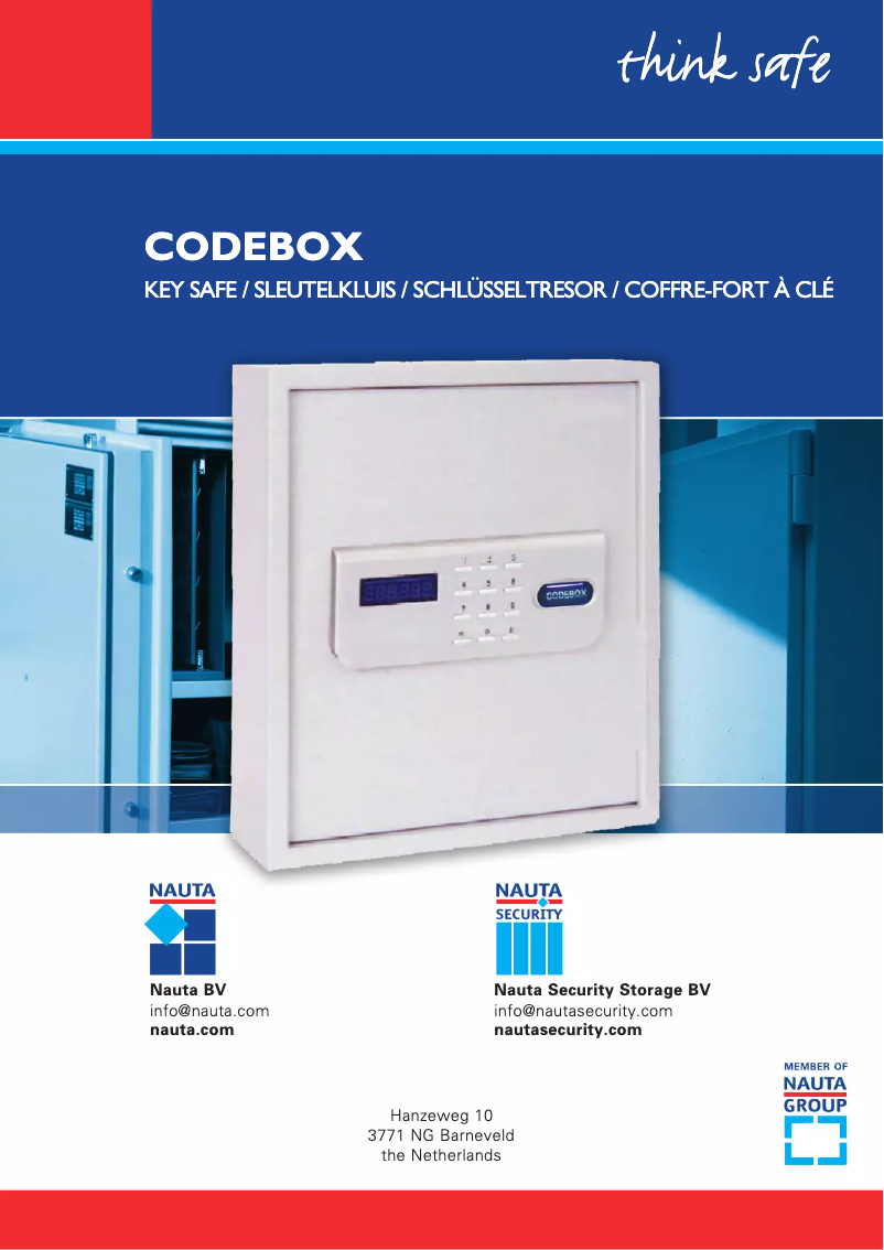 Imagen de la primera página del manual del dispositivo Codebox