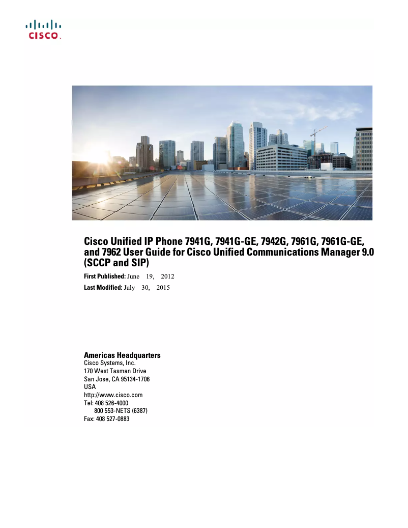 Imagen de la primera página del manual del dispositivo 7961G