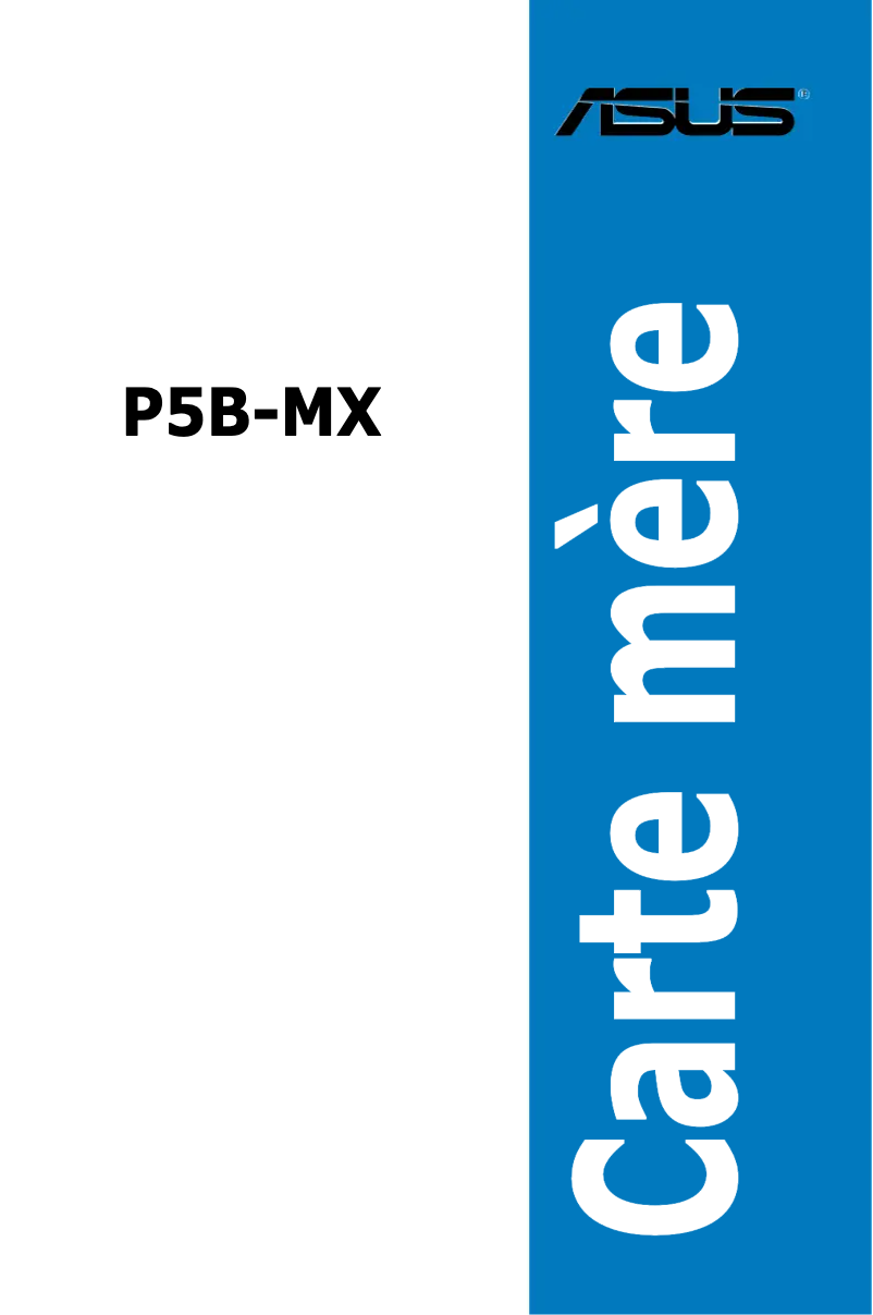Page 1 de la notice Manuel utilisateur Asus P5B-MX