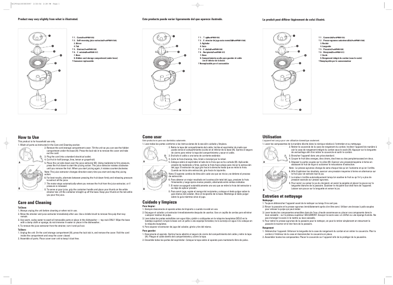 Page n°1 - Manuel utilisateur Black & Decker HJ29