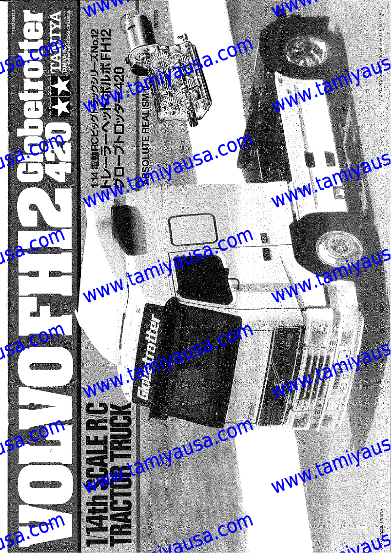 Page n°1 - Manuel utilisateur Tamiya Volvo FH12 Globetrotter 420