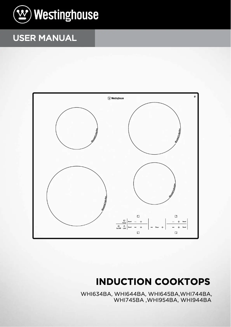 Page 1 of the manual User Manual Westinghouse WHI745BA