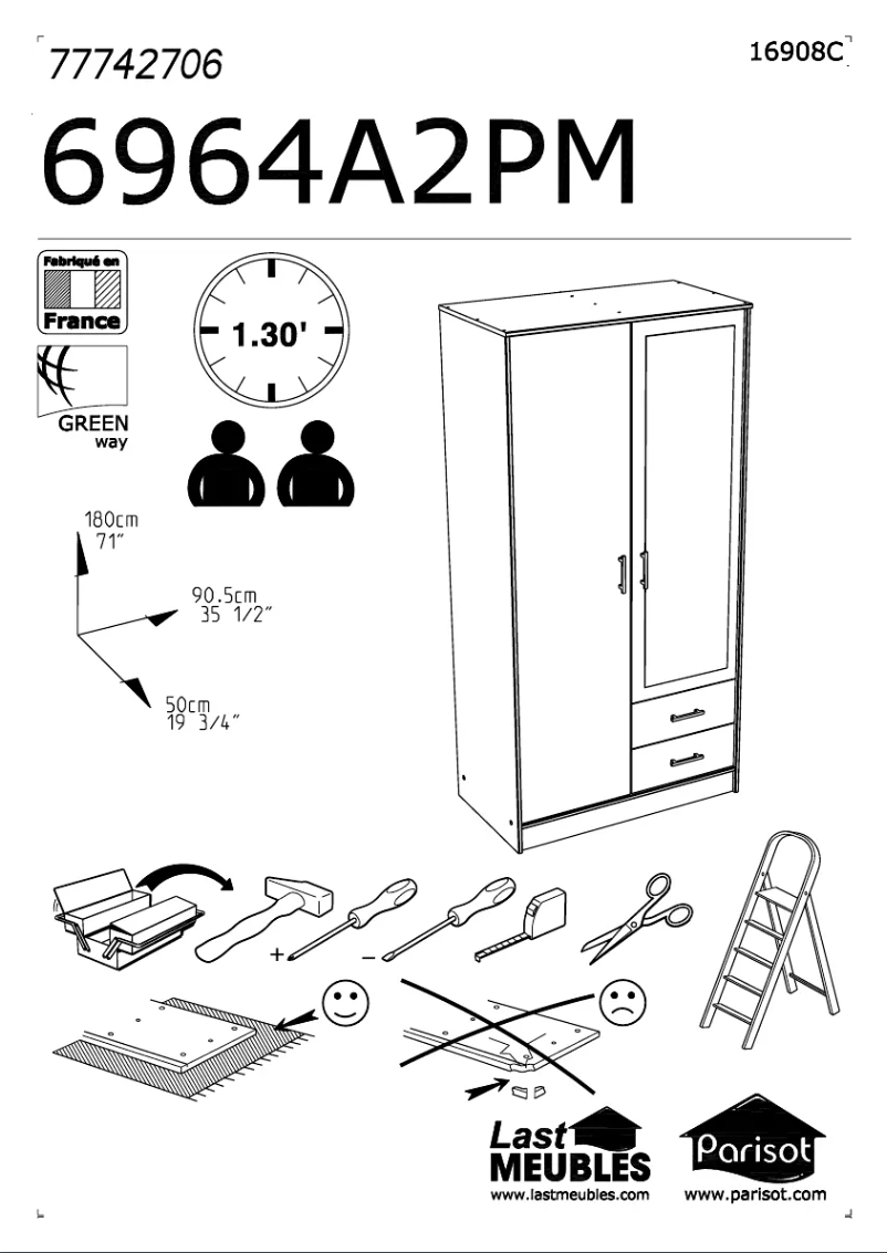 Page n°1 - Manuel utilisateur Parisot Infinity 6964A2PM
