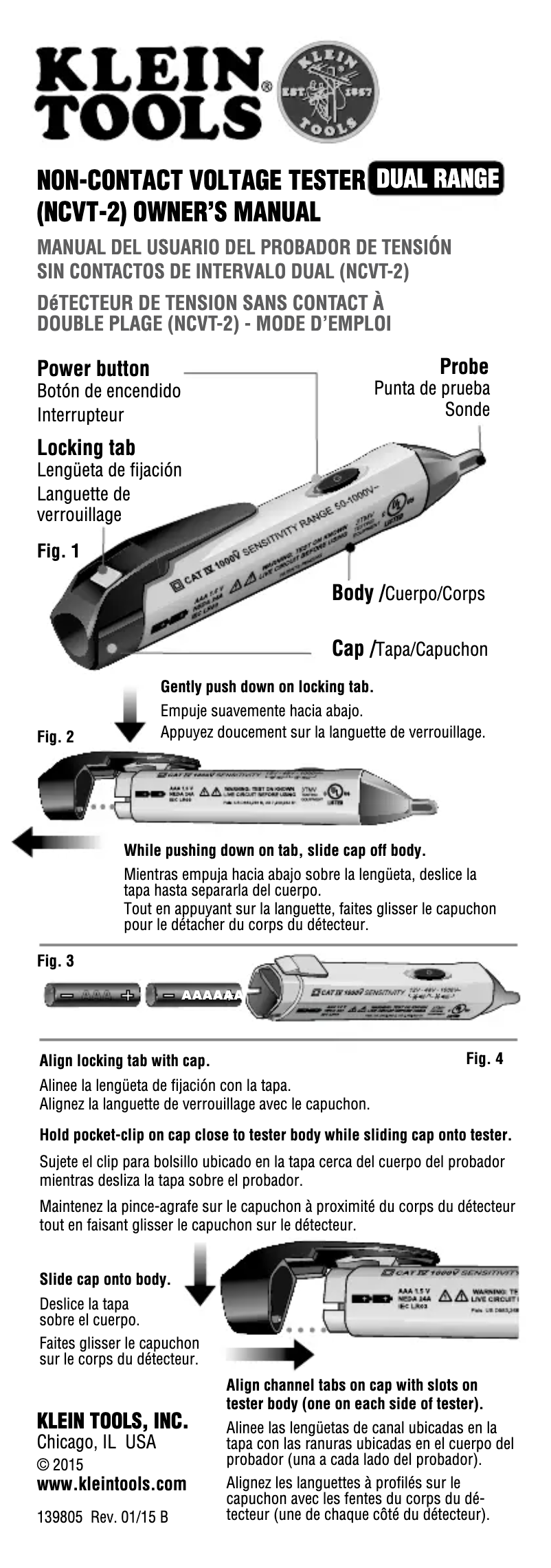 Image de la première page du manuel de l'appareil NCVT-2