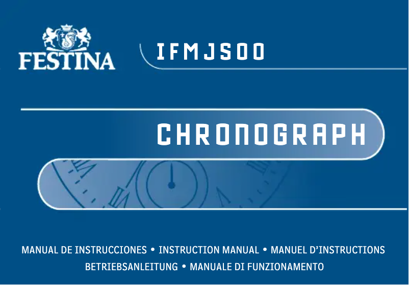 Page 1 de la notice Manuel utilisateur Festina F16860