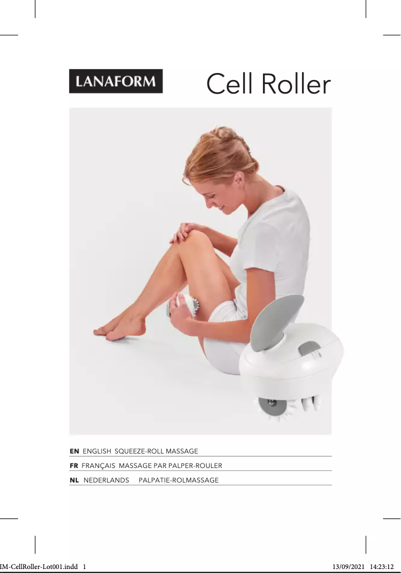 Page n°1 - Manuel utilisateur Lanaform Cell Roller