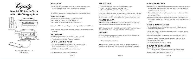 Página 1 del manual Manual de usuario La Crosse Technology 30024