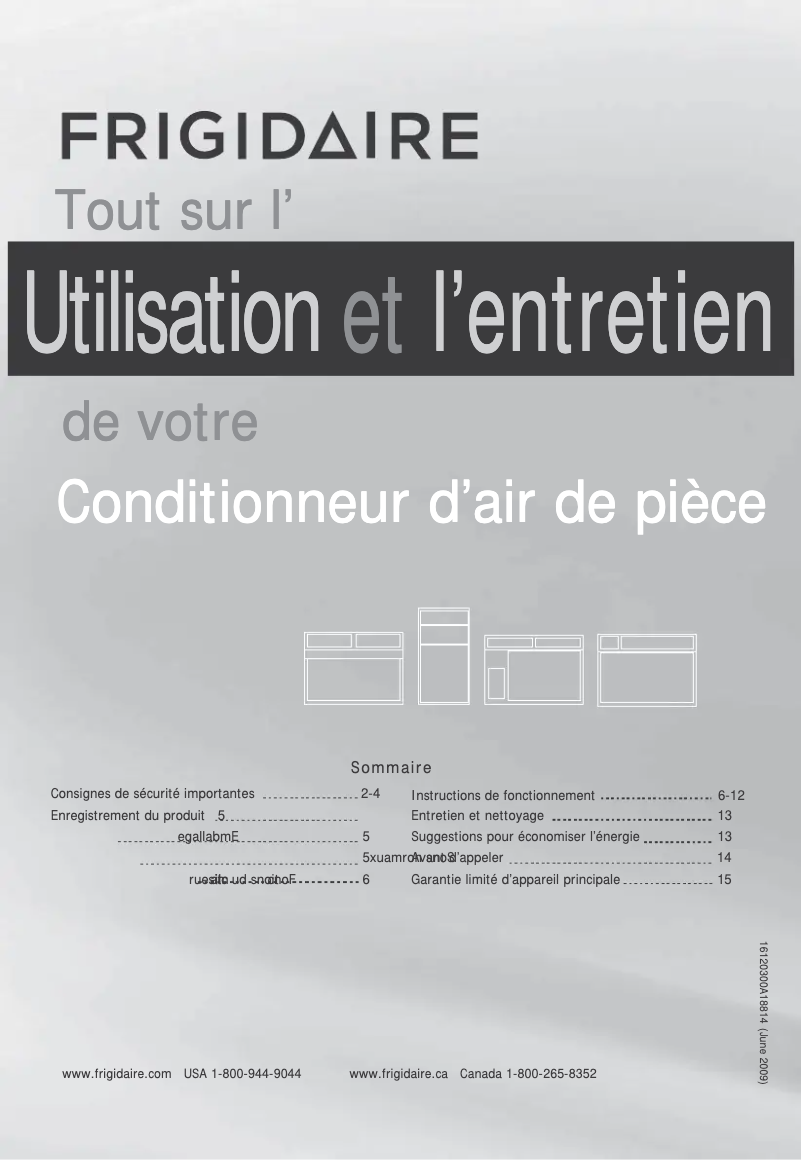 Image de la première page du manuel de l'appareil FFRA052WA1