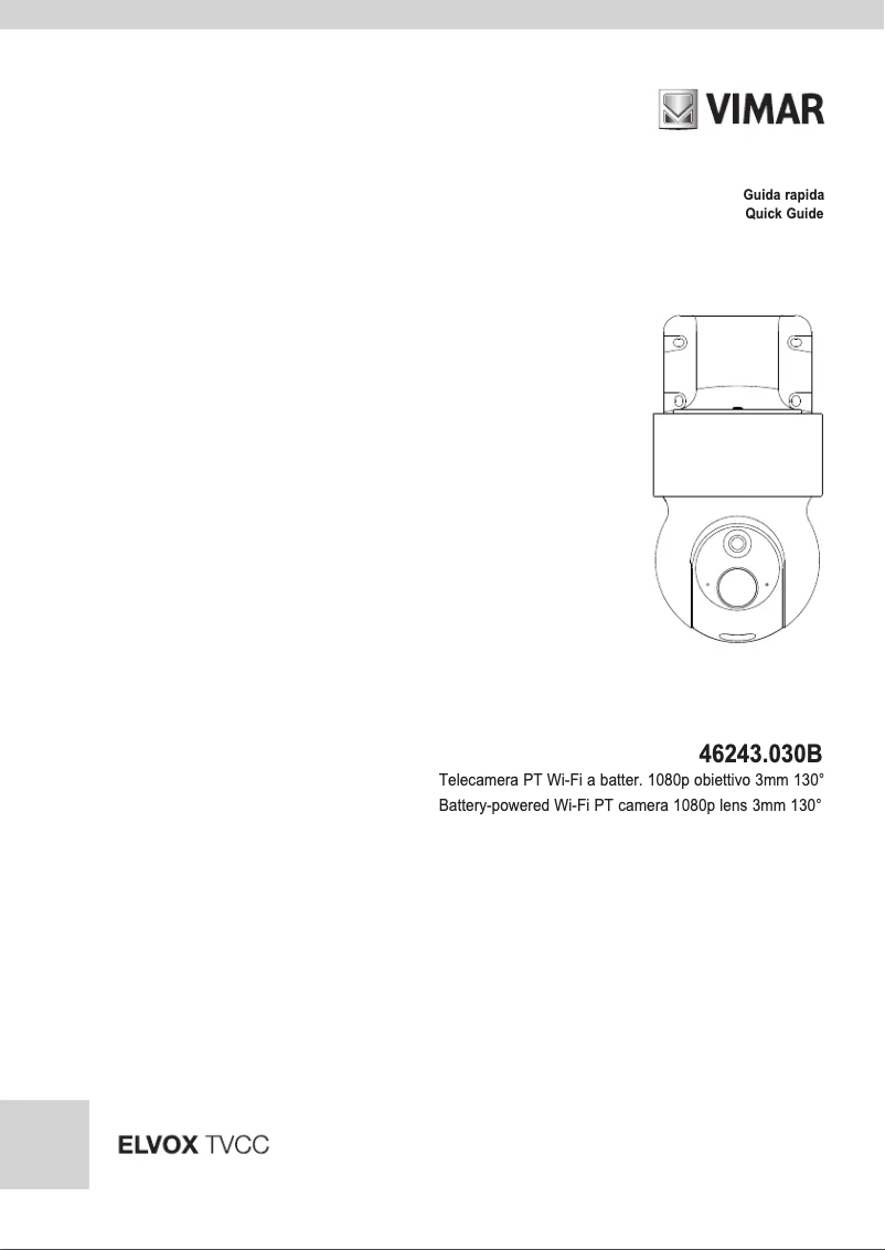 Image de la première page du manuel de l'appareil ELVOX 46243.030B