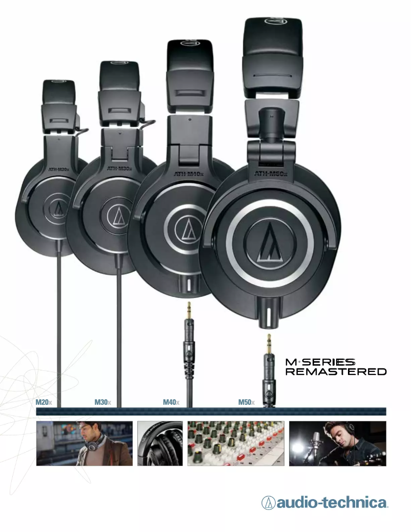 Page 1 de la notice Brochure Audio-Technica ATH-M20X