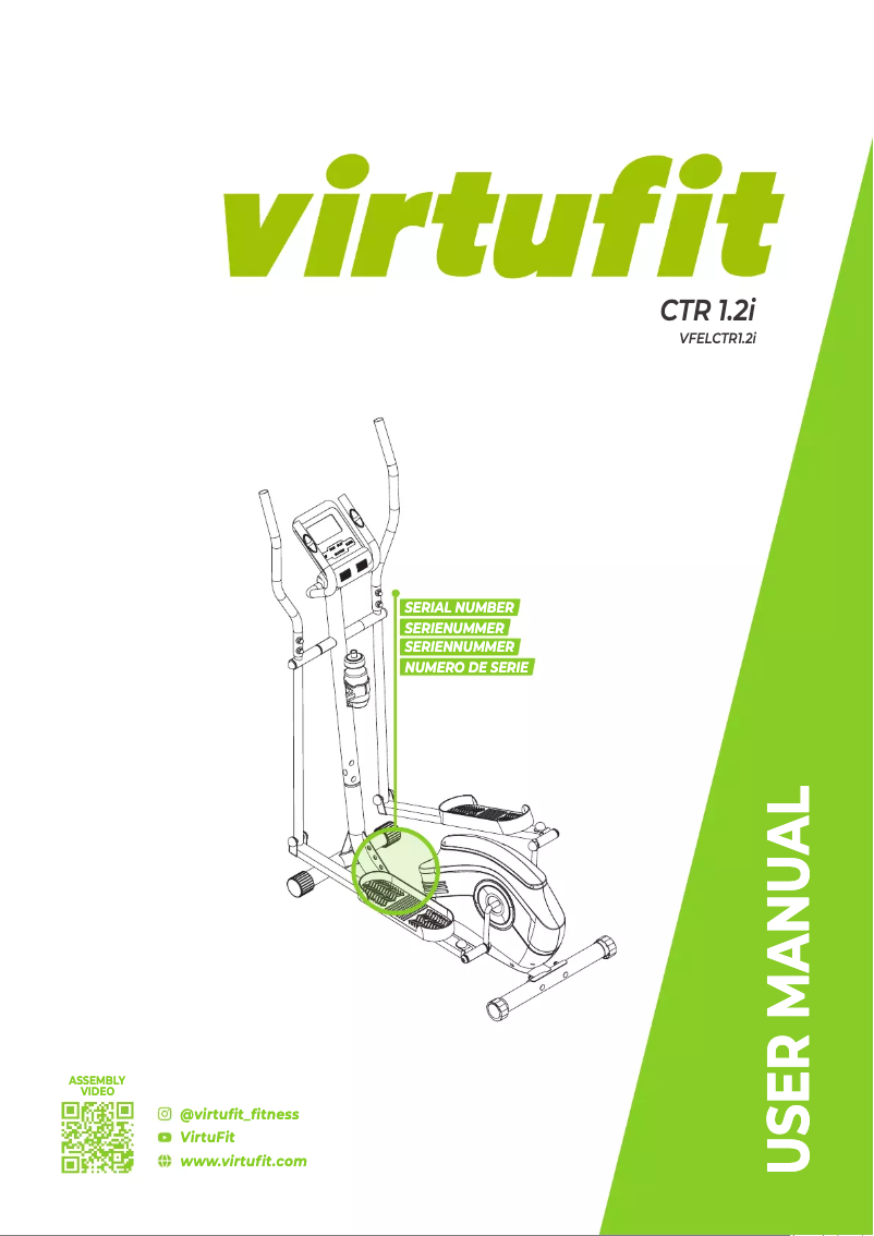 Page 1 de la notice Manuel utilisateur VirtuFit CTR 1.2i