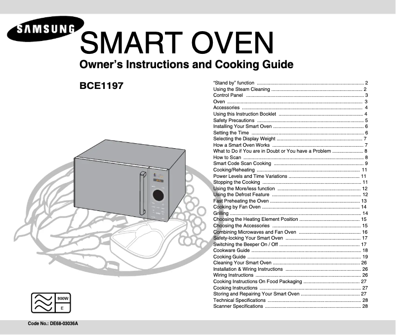 Page n°1 - Manuel utilisateur Samsung BCE1197