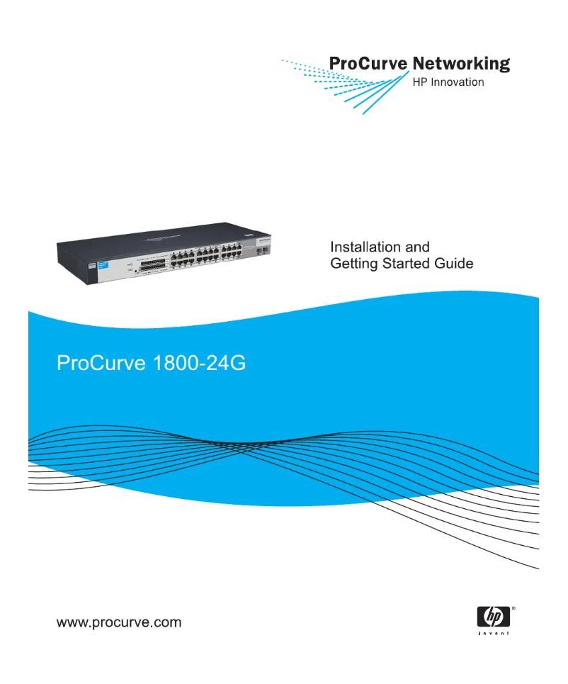 Image de la première page du manuel de l'appareil ProCurve 1800