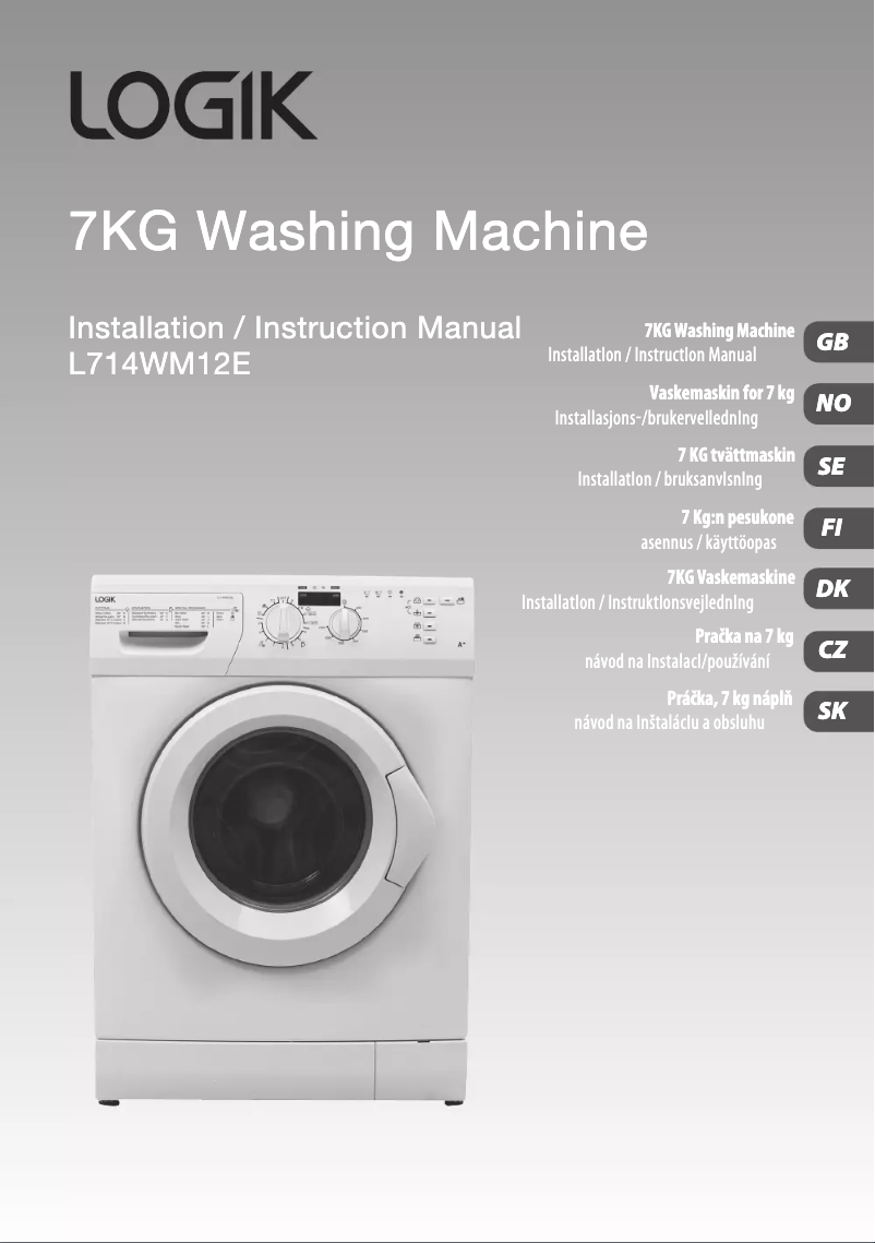 Página 1 del manual Manual de usuario Logik L714WM12E