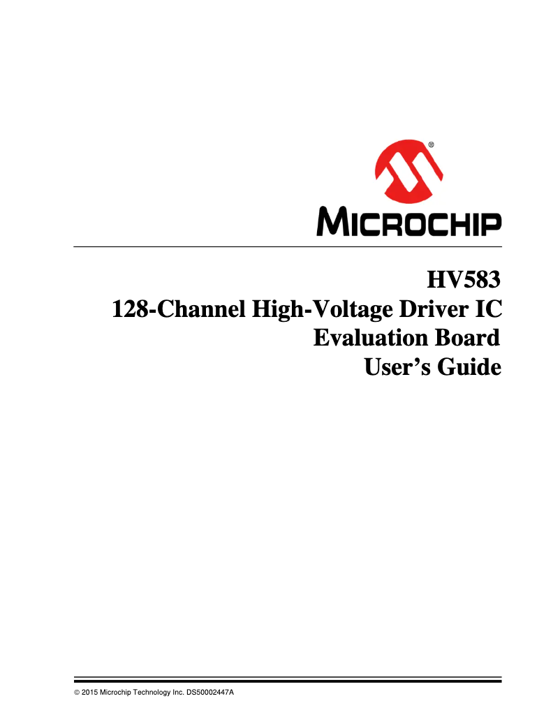 Página 1 del manual Manual de usuario Microchip HV583
