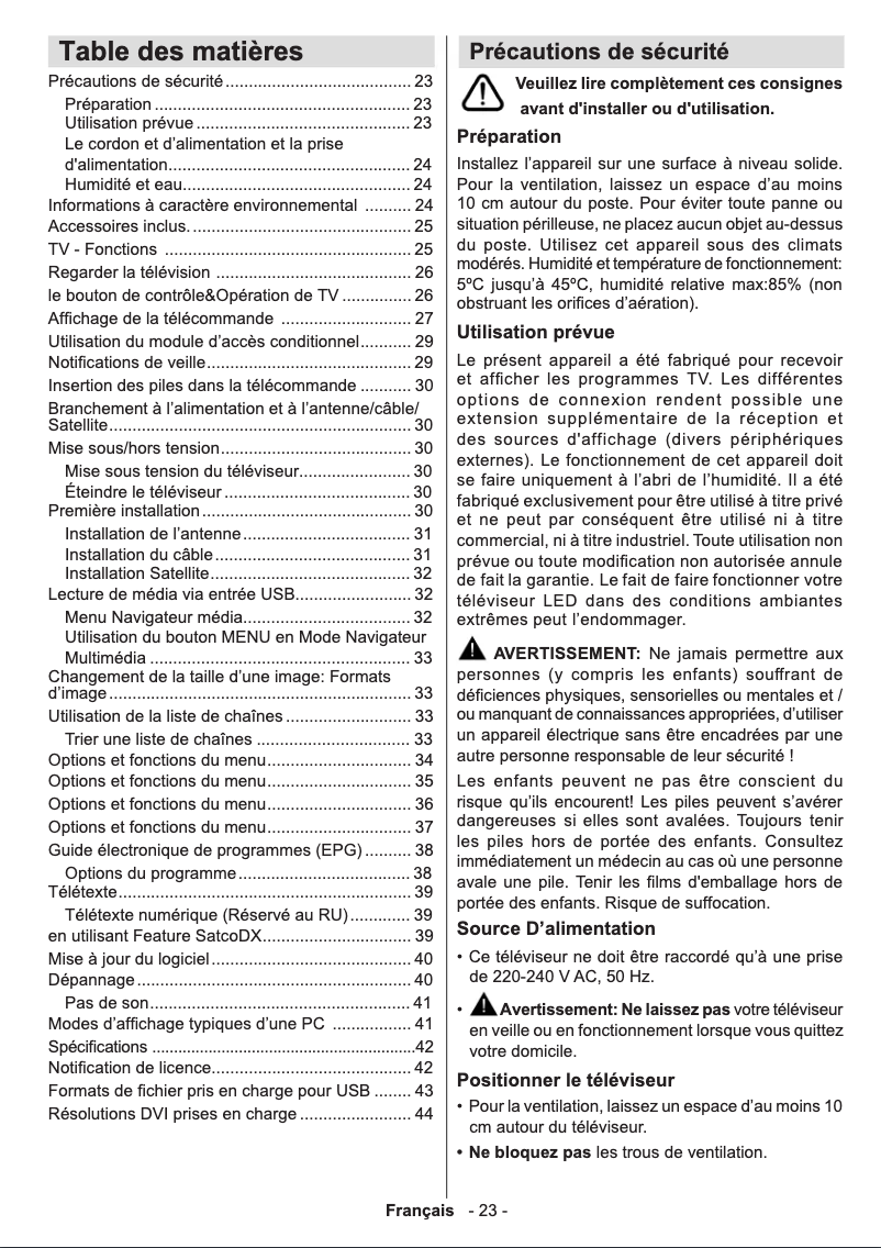 Página 1 del manual Manual de usuario Axxion ALED-2418