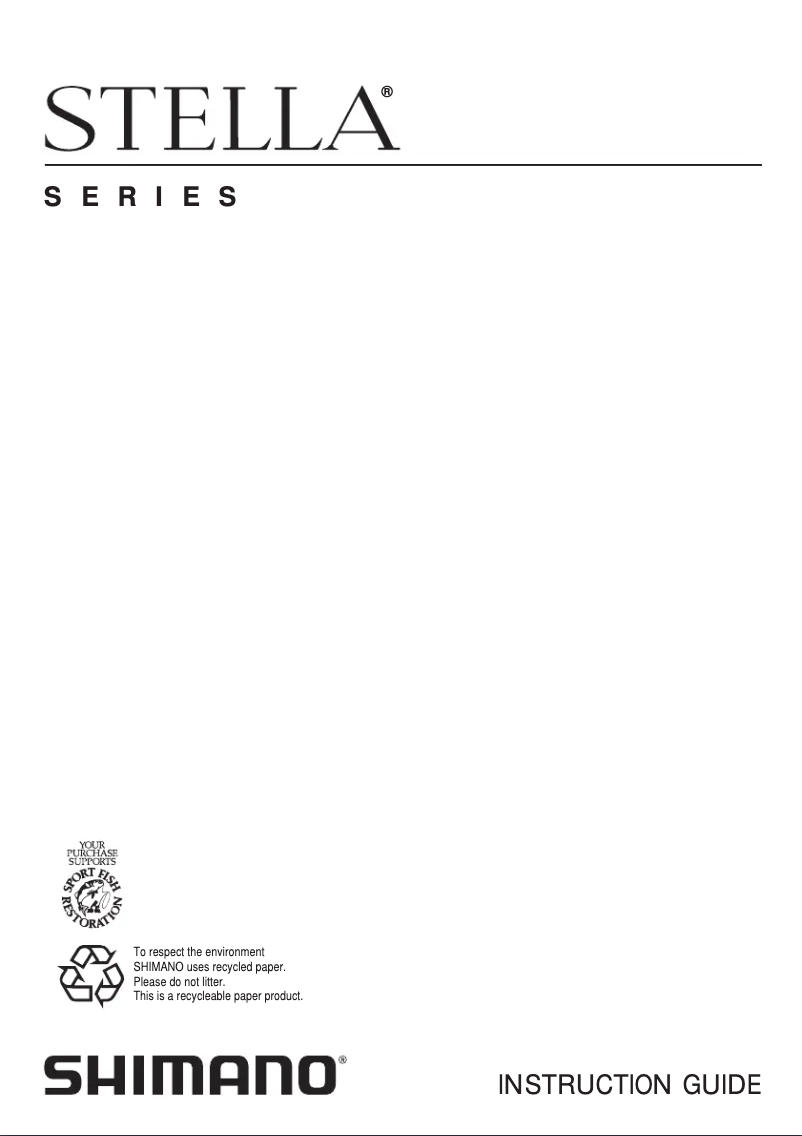 Image de la première page du manuel de l'appareil Stella 6000FA