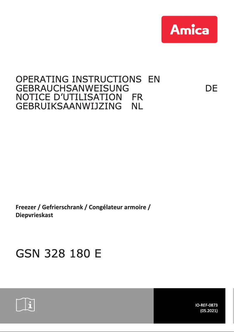 Página 1 del manual Manual de usuario Amica GSN 328 180 E