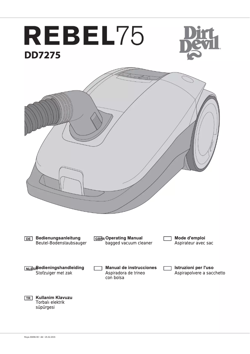 Image de la première page du manuel de l'appareil Rebel 75 HE