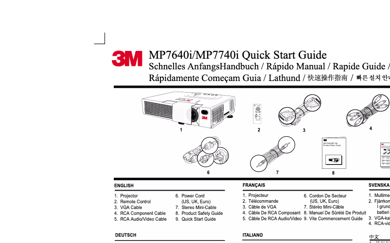 Image de la première page du manuel de l'appareil MP7740i