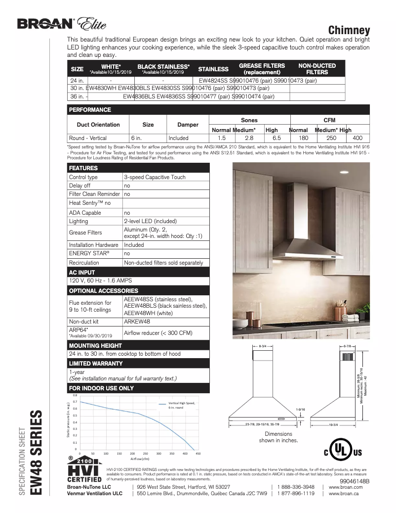 Image de la première page du manuel de l'appareil Elite EW48