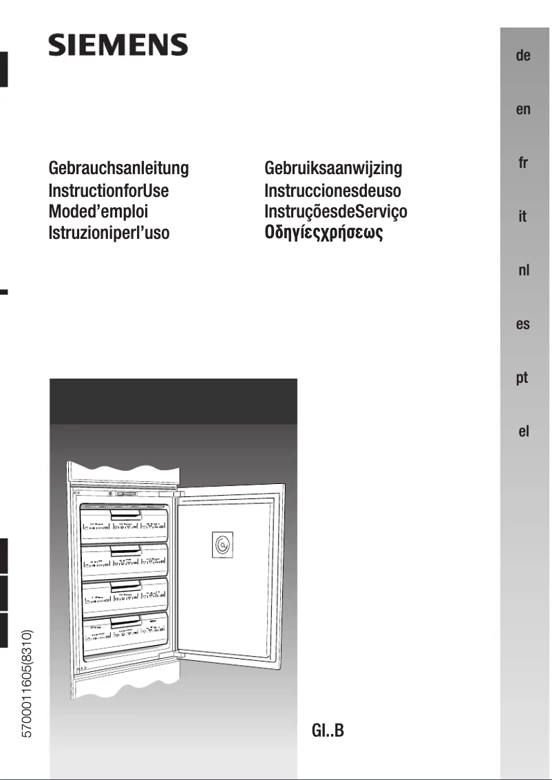 Page n°1 - Manuel utilisateur Siemens GF10B40