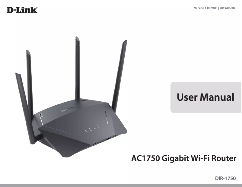 Page n°1 - Manuel utilisateur D-Link DIR-1750