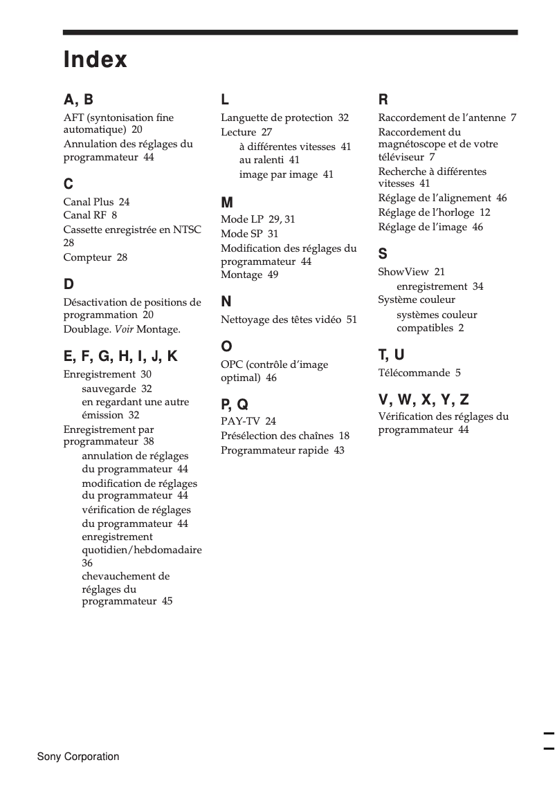 Image de la première page du manuel de l'appareil SLV-E430VC