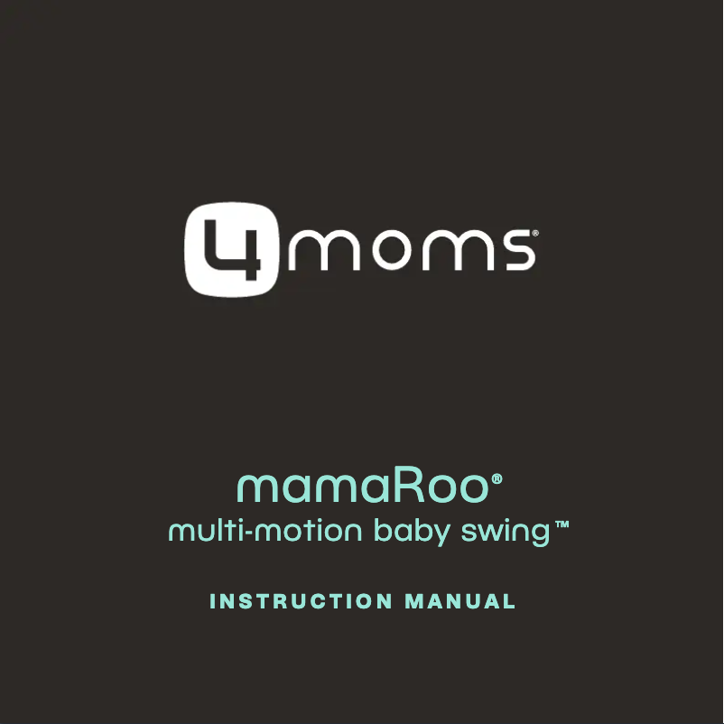 Page n°1 - Manuel utilisateur 4moms MamaRoo 5