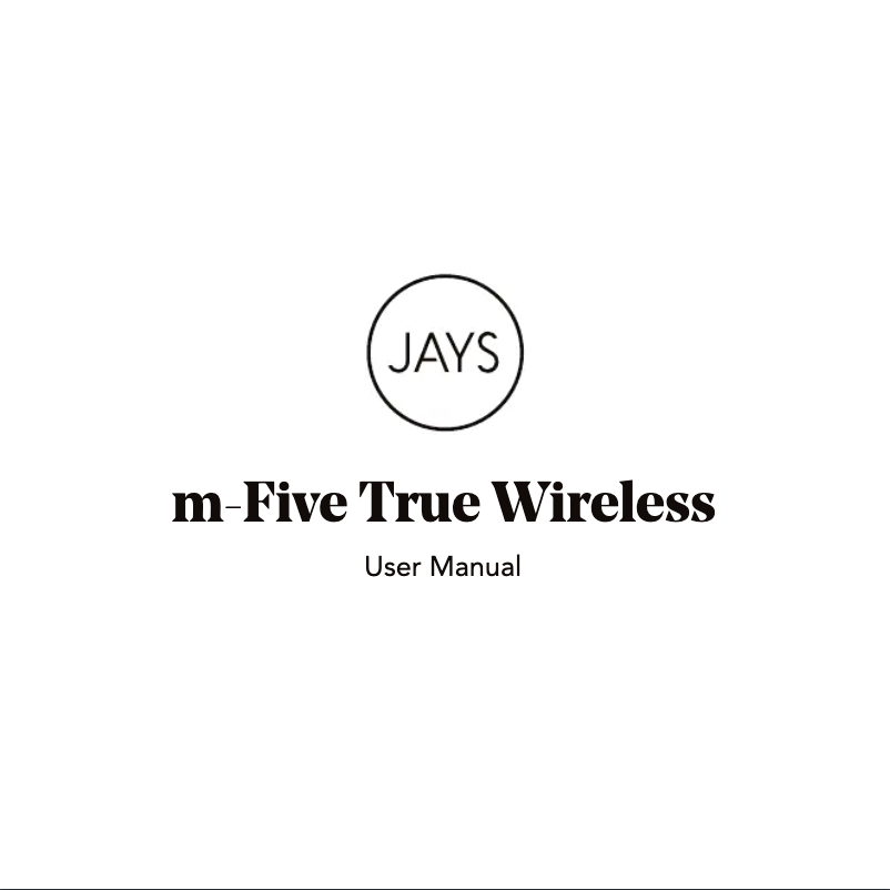 Image de la première page du manuel de l'appareil m-Five True Wireless