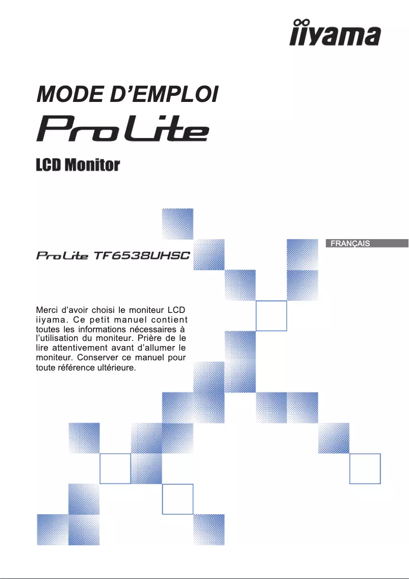 Page n°1 - Manuel utilisateur Iiyama ProLite TF6538UHSC-B2AG